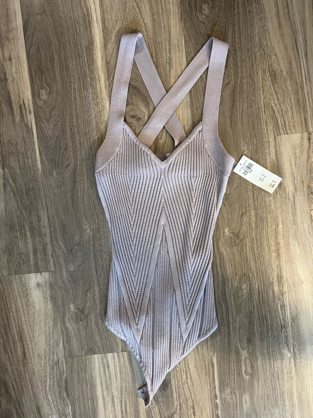 Abercrombie & Fitch Sleeveless Ribbed Knit Top in Dusty Mauve